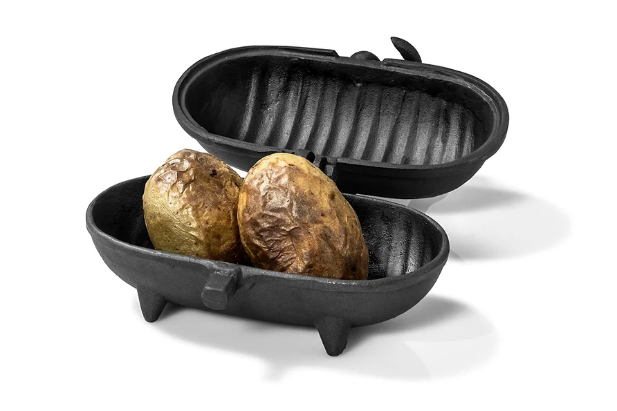 Potato Cooker <br /> Fits 2 medium potatoes<br />£42<br /><font size="2"> L215mm | W160mm | H130mm Approx weight 2.5 kg</font>