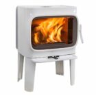 Jotul F305 white enamel on long legs
