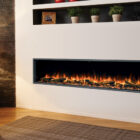 Gazco Skope 195R Inset electric fire with log and pebble fuel effect