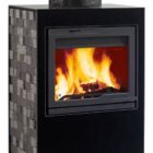 Jotul Cube with lavastone sides