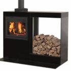 Jotul Cube with log store